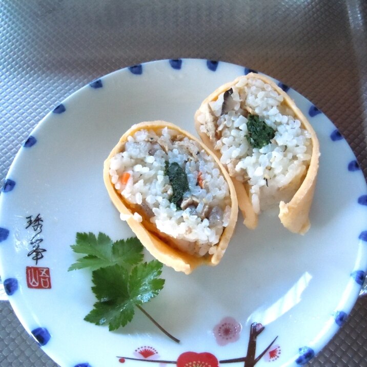 薄焼き卵で♪簡単巻き寿司